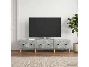 Meuble tv coloris gris 147 cm <strong></strong>  <strong></strong>