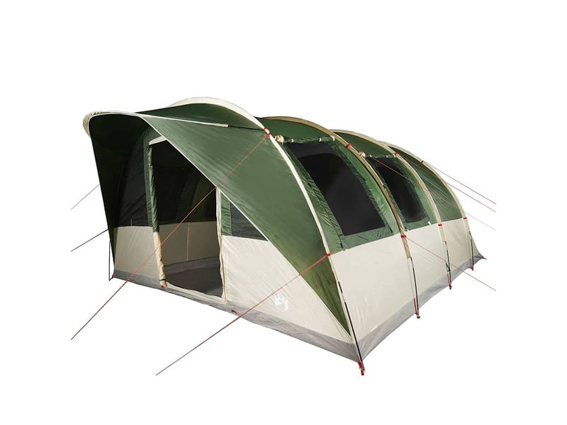 Tente de camping, tente tunnel 5 personnes vert imperméable shl8394 - Conforama D