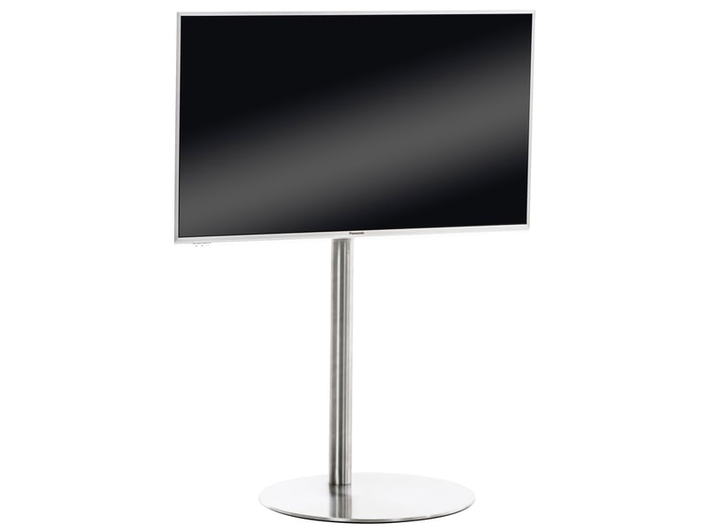 Support de télévison avec plateforme ronde ou carrée , acier inoxydable/rond  - Conforama A