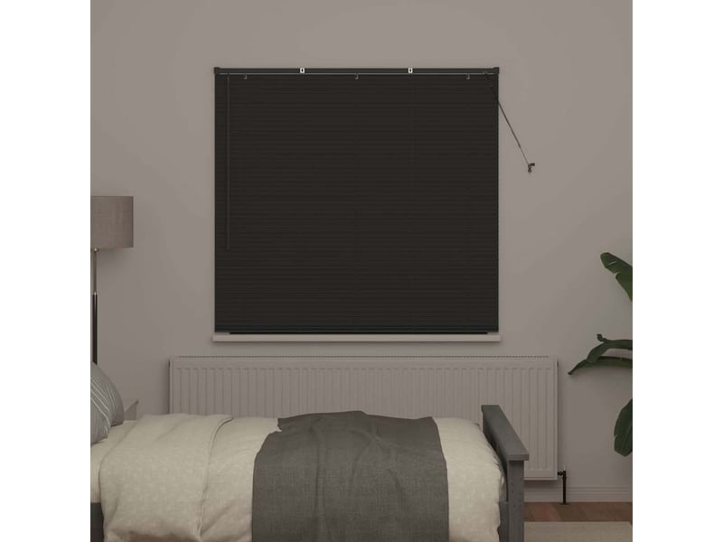 Store vénitien, store de fenêtre gris foncé 175 x 140 cm 25 mm aluminium cf47895 - Conforama C