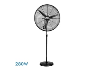 Ventilateur sur pied industriel fabrilamp tormenta 280 w noir 3 vitesses ø 81 cm orientable