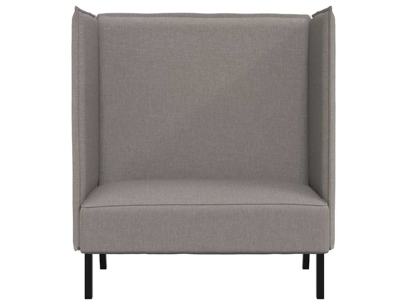  Canapé à haut, canapé de salon dossier taupe 109 x 56 x 121 cm tissu  - Conforama D