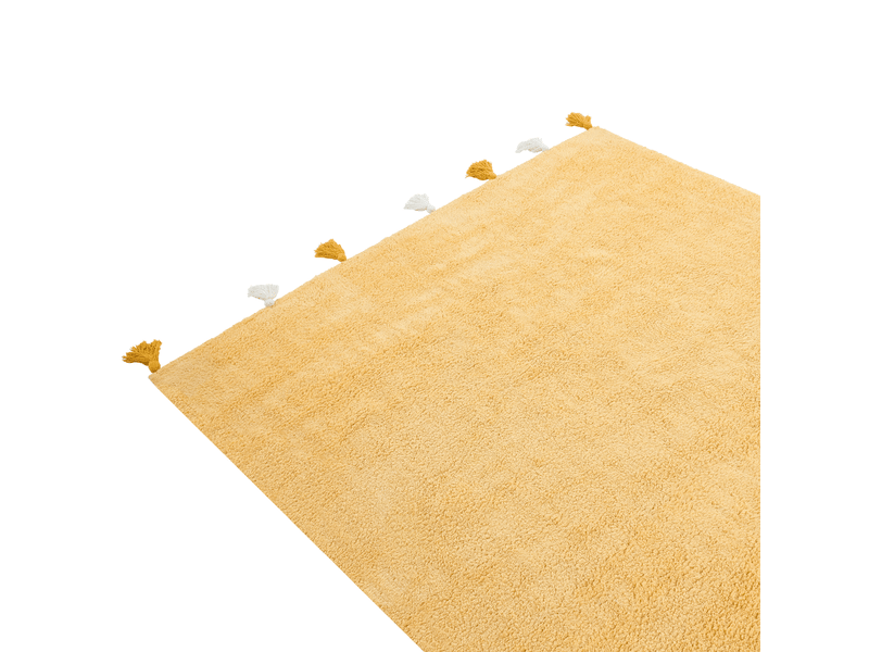 Tapis enfant kodinhi jaune 140 x 200 cm coton - Conforama D