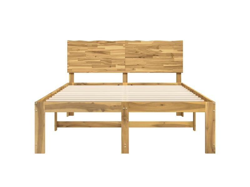  Lit double- lit adulte -  cadre de lit double avec tête de lit rostock blanc 150 x 200 cm  - Conforama C