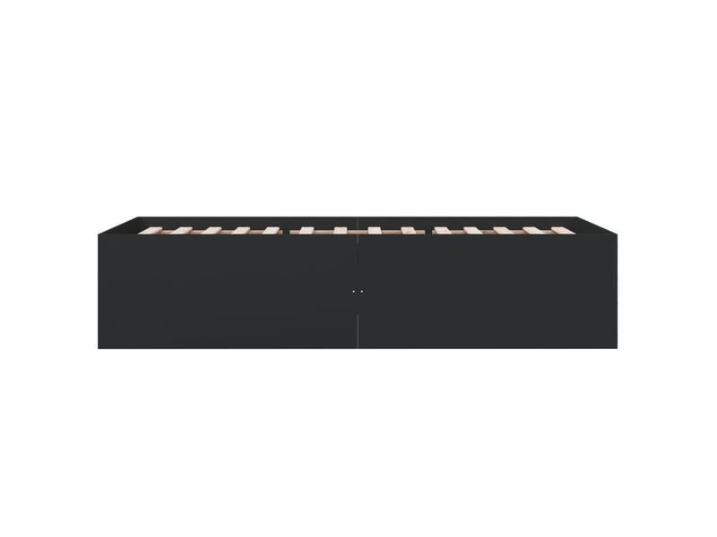  Lit simple- lit adulte -  cadre de lit sans matelas noir 100x200 cm  - Conforama D