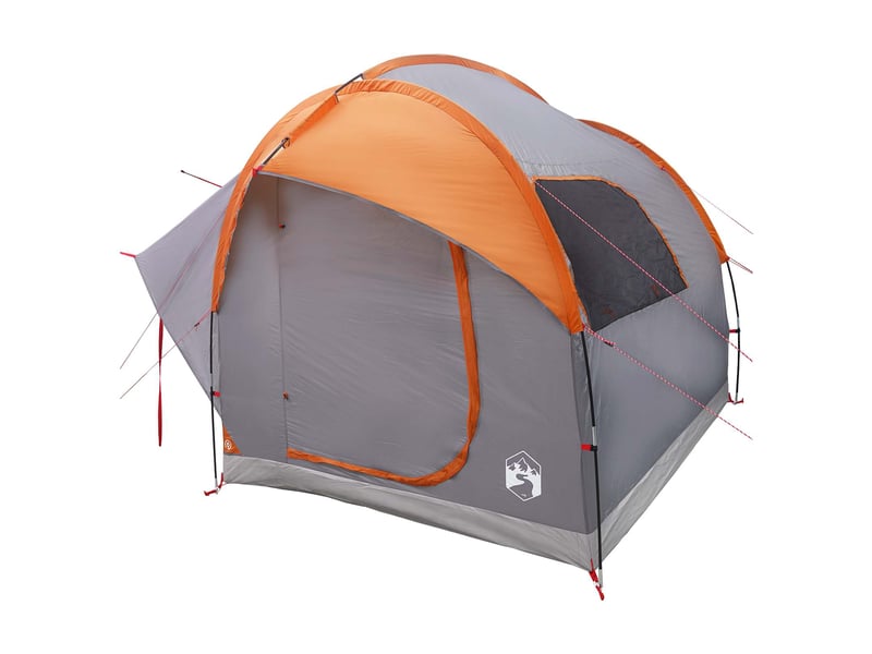 Tente voiture pour camping gris et orange 3 personnes polyester et acier - Conforama D