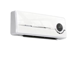 Chauffage mural en céramique 10002000w, radiateur électrique, ventilateur, thermostat, minuterie, 50x18,6x12,9cm, blanc