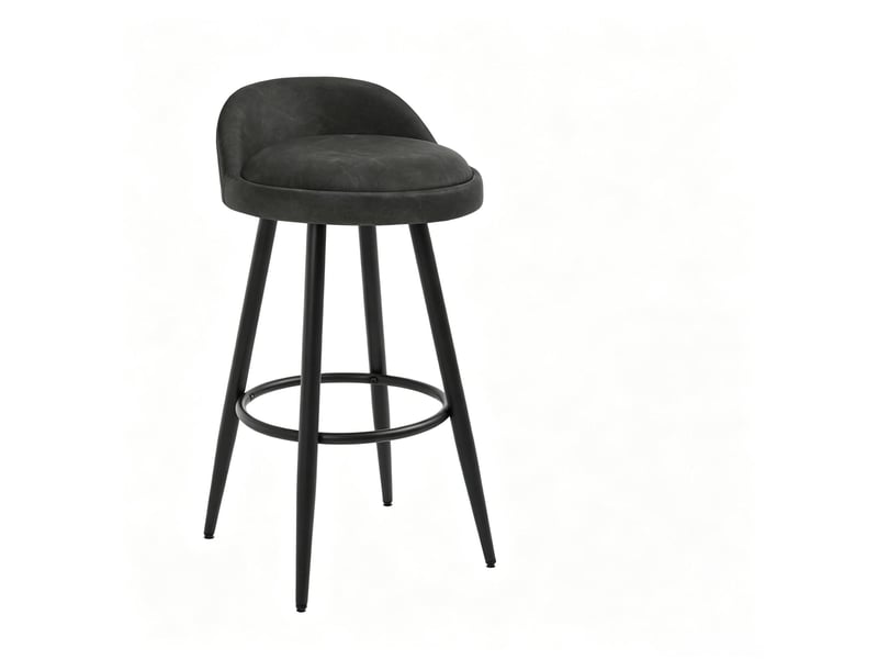  Tabouret de bar avec dossier hauteur d'assise 69,5 cm evryae  - Conforama A