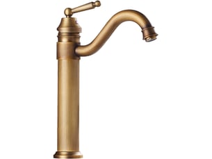 Robinet de lavabo, finition en laiton pour un style antique - rwmitigeur de lavabo