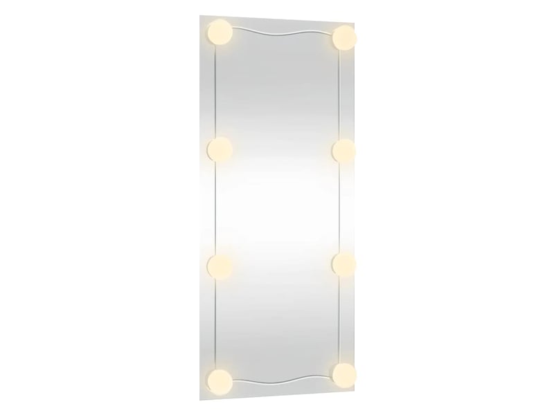  Miroir mural avec lumières led 50x100 cm verre rectangulaire cf62823  - Conforama E