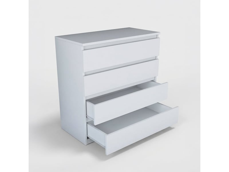  Cassettiera moderne 4 tiroirs gain de place soren  - Conforama E
