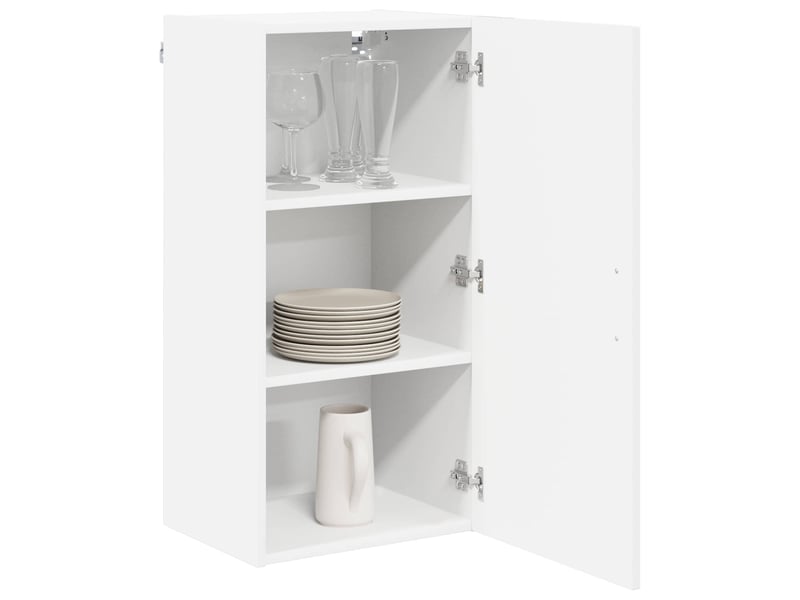 Meuble mural de cuisine, armoire de cuisine blanc 40x31x80cm bois d'ingénierie shl8884 - Conforama C