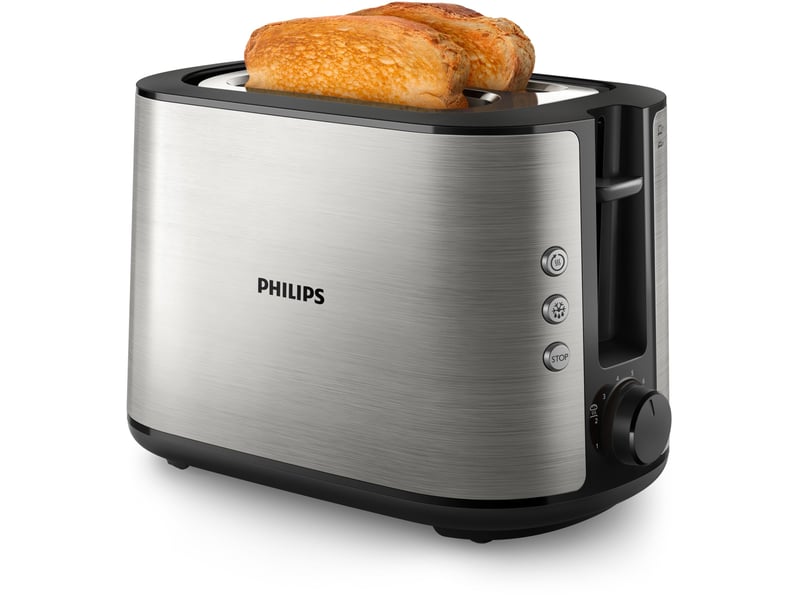  Grille-pain 2 fentes 950w inox philips - viva collection HD2650/90 - Conforama A