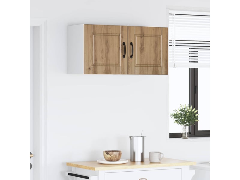  Armoire de cuisine 2 pcs chêne artisanal bois d'ingénierie shl1517  - Conforama D