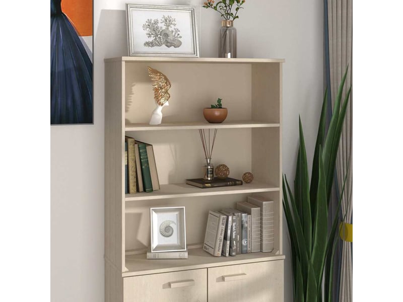  Dessus de buffet - bahut - meuble de rangement hamar marron miel 85x35x100 cm bois de pin  - Conforama B