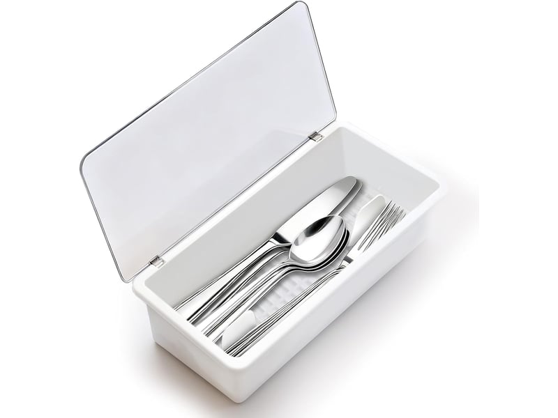 Boite a couvert catégorisation, panneau séparateur avec fonction de drainage rangement couvert, matériaux de haute qualité range couverts - Conforama A