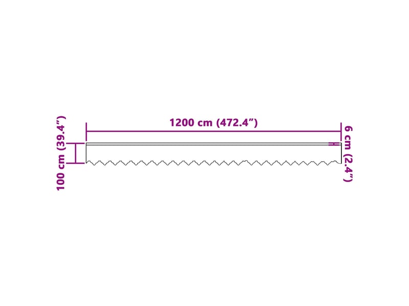  Rideau en dentelle, rideau ajouré, voilage blanc 100 x 1200 cm polyester cf43635  - Conforama E
