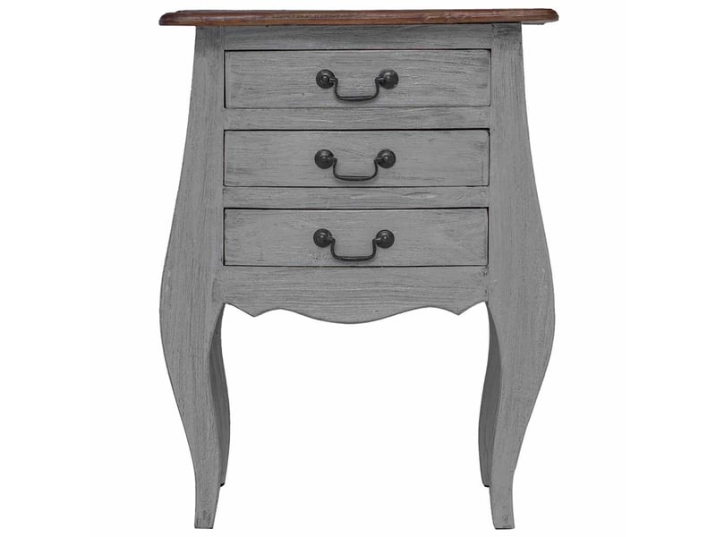  Table de chevet - cabinet de chevet - table de nuit bois d'acajou massif 48x35x64 cm  - Conforama D