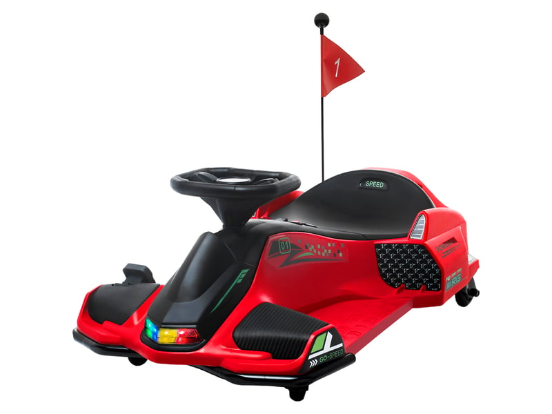  Kart électrique drift enfant voiture électrique enfant 12v 2 vitesses 3-8 kmh  - Conforama E