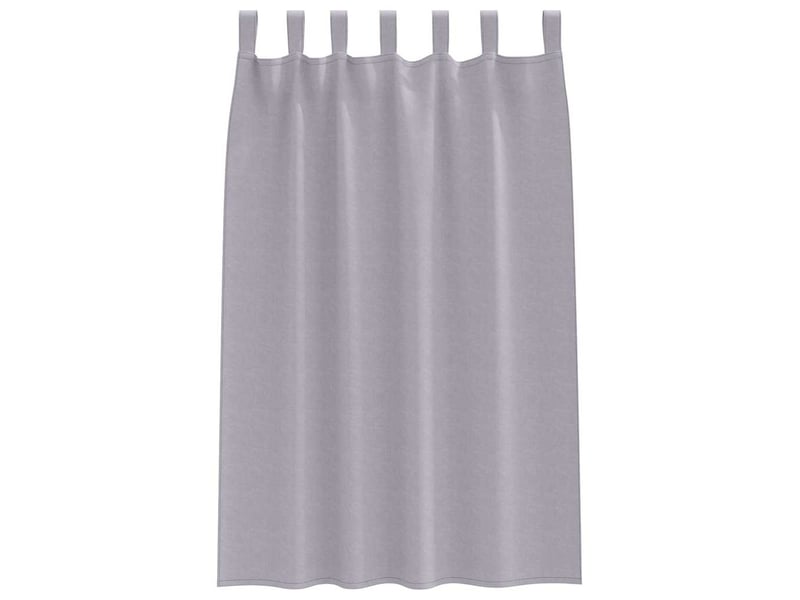  Lot de 2 rideaux occultants, rideaux black-out avec anneaux gris métal 175 x 140 cm cf44650  - Conforama D