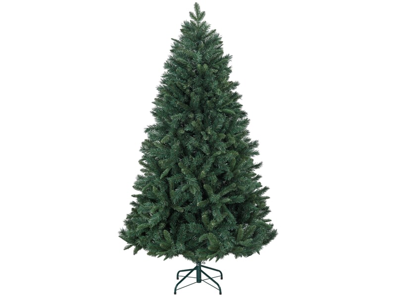  Sapin de noël artificiel 180 cm arbre de noël avec support en acier pliable, 1061 branches, décoration de noël, vert  - Conforama A