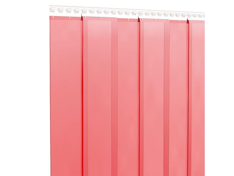  Rideau de porte rouge 200 mmx1,6 mm 25 m pvc cf43622  - Conforama C