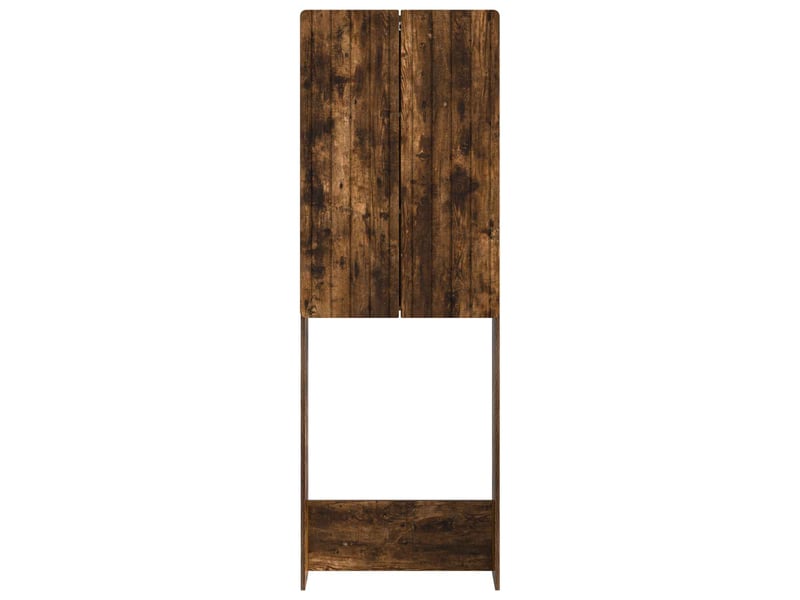 Armoire de toilette, meuble de toilette zwolle chêne fumé 66x25.5x190 cm - Conforama E