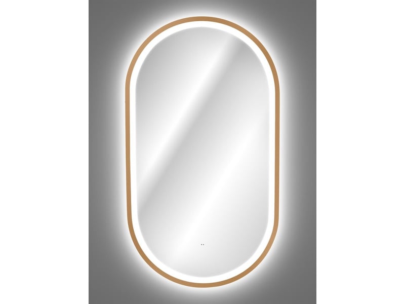  Miroir salle de bain led doré ovale 90x50 cm design  - Conforama B
