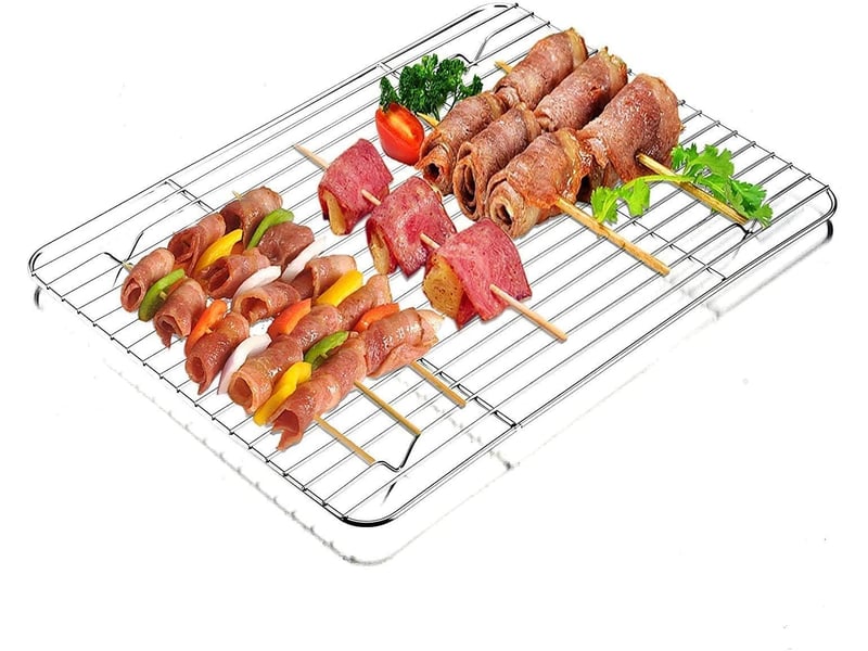  Rôtissoire en acier inoxydable avec poignées - plat à four avec poignées 39*28*6cm  - Conforama E