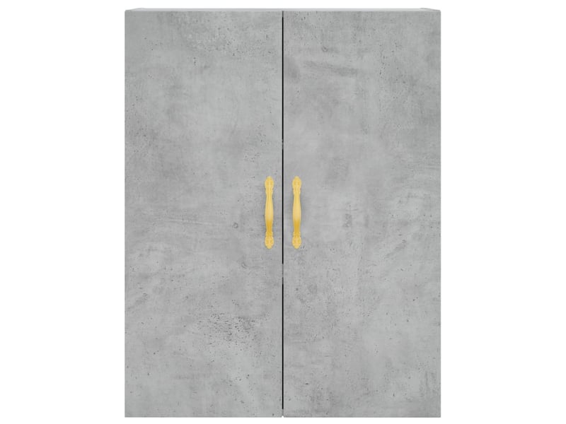  Buffet haut - bahut - meuble de rangement gris béton 69,5x34x180 cm bois d'ingénierie  - Conforama E