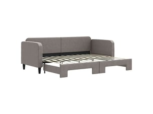 Lit simple 80x200 cm coloris taupe