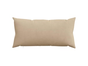 Lot de 2 housses de coussin heerlen taupe 40 x 80 cm velours côtelé cf49477