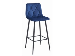 tabouret de bar SANS MARQUE - bleu hauteur d'assise 76 cm vendu Par 4