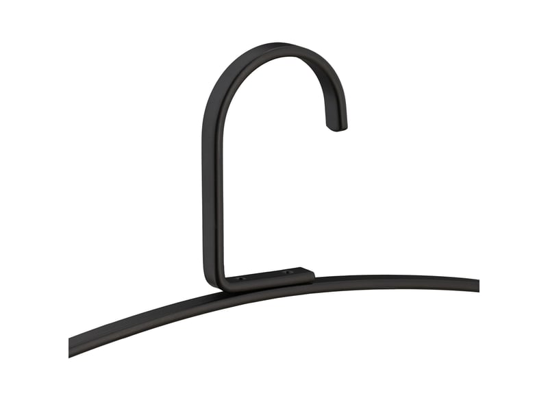  Lot de 10 cintres en métal pour sous-vêtements avec clips 16,5 x 33 x 0,5 cm style industriel en fer noir 13_0008915  - Conforama C