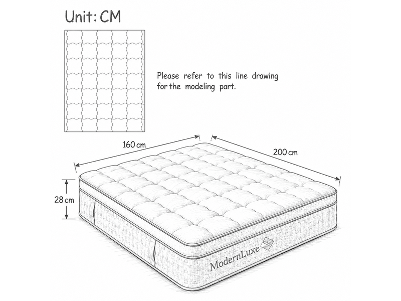 Matelas 7 zones ressorts ensachés 160x200 cm h3 25 cm hauteur hybride mousse froide respirant oeko-tex - Conforama C