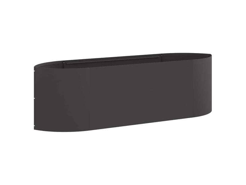  Jardinière - jardin surélevé noir 140 x 40 x 40 cm acier  - Conforama A