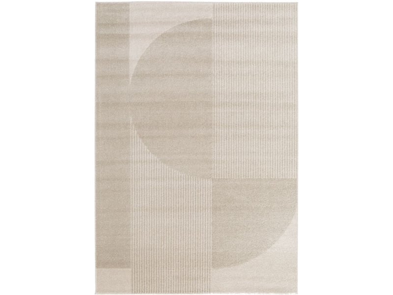  Bobochic tapis poils ras irena motif abstrait beige 200x290 IRENA - Conforama C