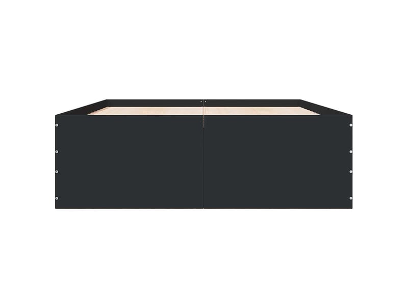 Lit double- lit adulte -  cadre de lit sans matelas noir 120x190 cm  - Conforama C
