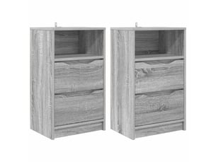 Tables de chevet - cabinet de chevet - table de nuit 2 pièces gris sonoma 40 x 30 x 467 cm