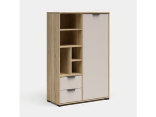 Buffet 1 porte(s) 2 tiroir(s) AHD AMAZING HOME DESIGN - 90 cm coloris multicolore