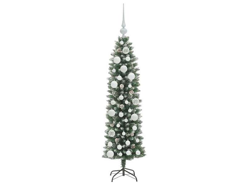  Sapin de noël, arbre de noël artificiel slim vert et blanc 120 cm shl8180  - Conforama D