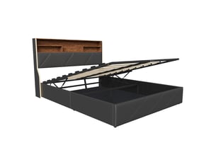 Lit coffre 160x200 cm coloris noir