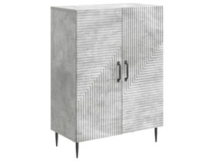 Buffet - bahut - meuble de rangement gris béton 66 x 34,5 x 89,5 cm bois d'ingénierie