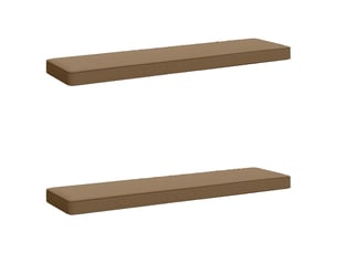Lot de 2 coussins de banc, coussins d'assise vught 100 % polyester taupe cf58558