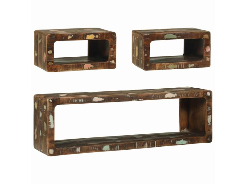  Ensemble meuble tv - banc tv - meuble de rangement 3 pcs multicolore 100 x 30 x 32 cm  - Conforama B