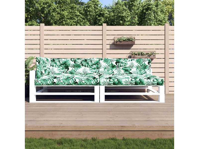  Lot de 5 coussins de palette, coussins de canapé motif de feuilles tissu cf59475  - Conforama B