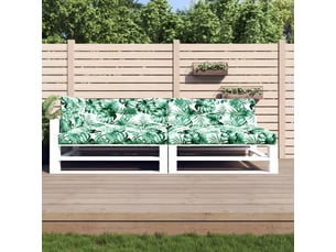 Lot de 5 coussins de palette, coussins de canapé motif de feuilles tissu cf59475