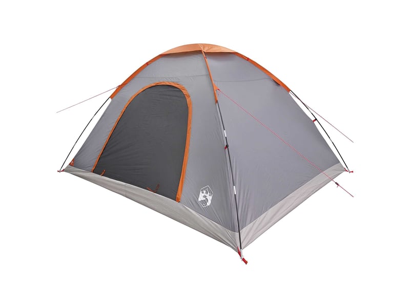  Tente de camping 6 personne gris et orange  - Conforama C