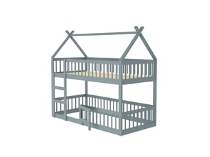 Lit mezzanine 90x200 cm    coloris gris