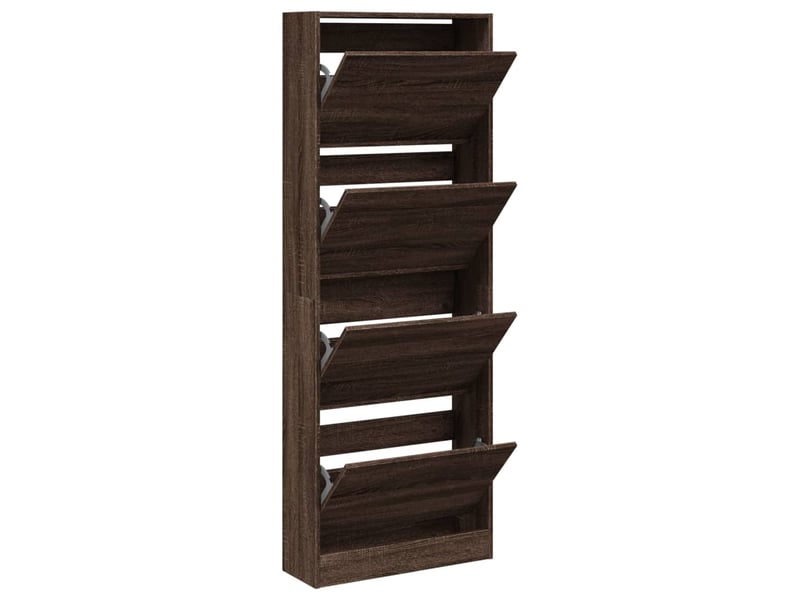  Meuble à chaussure | armoire à chaussures chêne marron 60x21x163,5cm bois ingénierie  - Conforama A